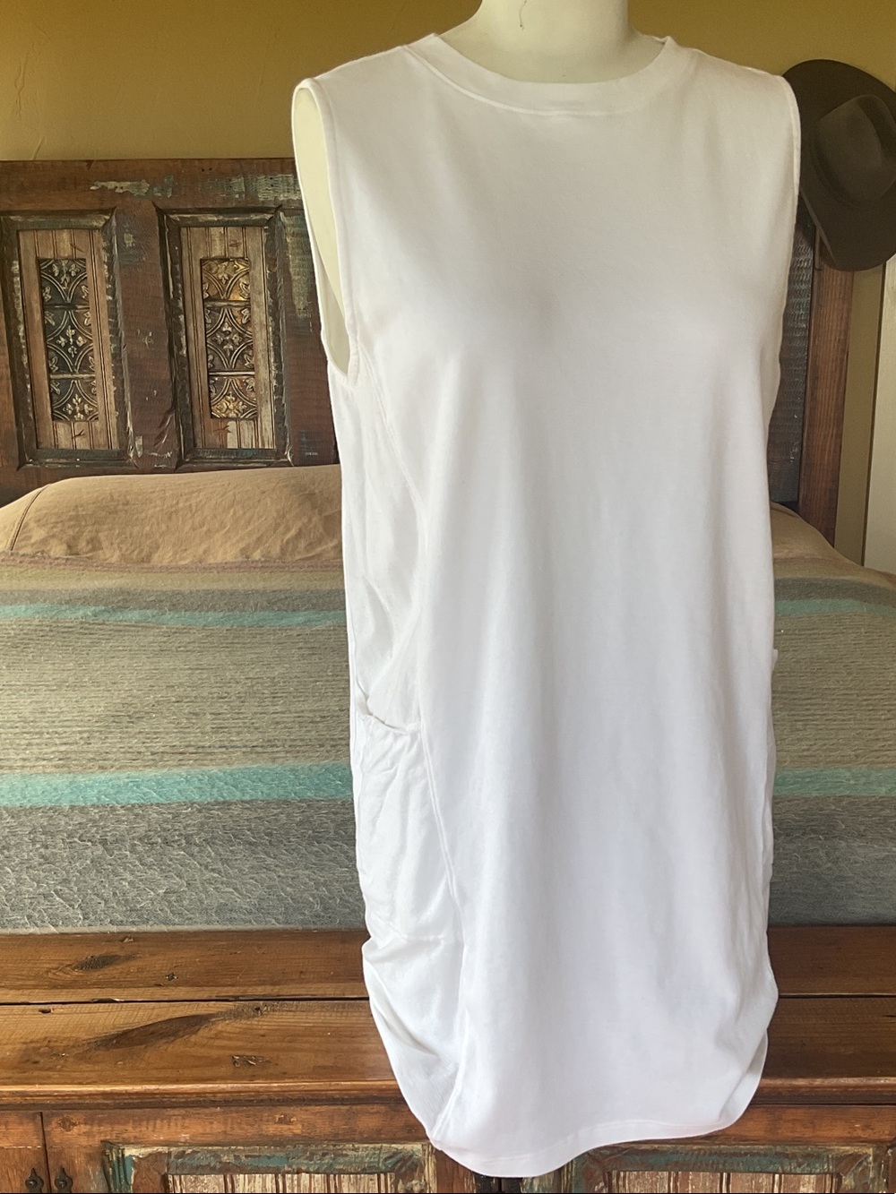 Lunya White Cotton Lounge~Sundress
